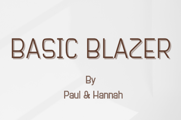 Basic Blazer Font: A Modern Typeface for Digital Branding