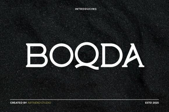 Boqda: A Modern Sans Serif Typeface for Editorial Clarity