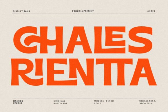 Chales Rientta: The Casual Sans Serif Font for Polished Brand Identity