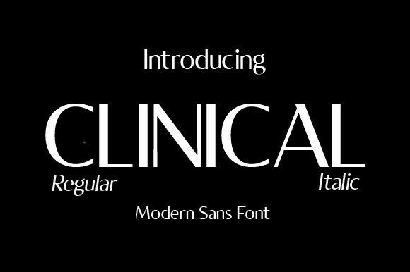 Clinical: The Modern Sans Serif Font for Polished Brand Identity
