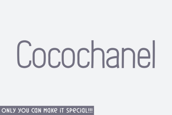 Cocochanel Typeface: A Modern Sans Serif for Handmade Branding