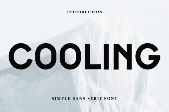 Cooling: A Modern Sans Serif Typeface for Editorial Clarity
