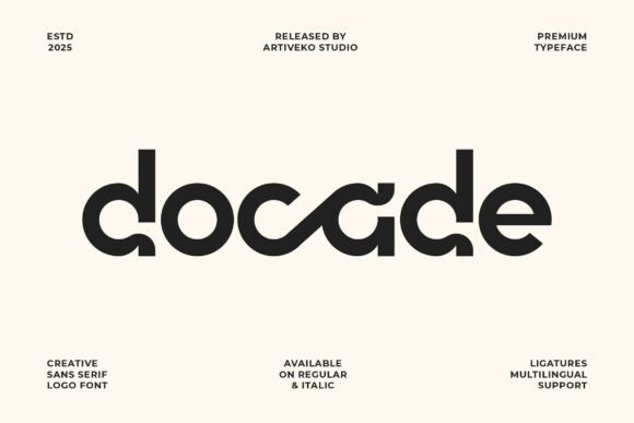 Docade Font: A Modern Typeface for Digital Design