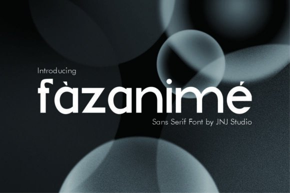 Fazanime: The Modern Sans Serif Typeface for Polished Brand Identity
