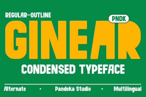 Ginear: A Playful Font That Elevates Brand Identity