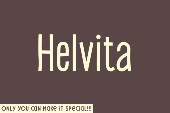 Helvita: The Unique Sans Serif Typeface for Handmade Product Design