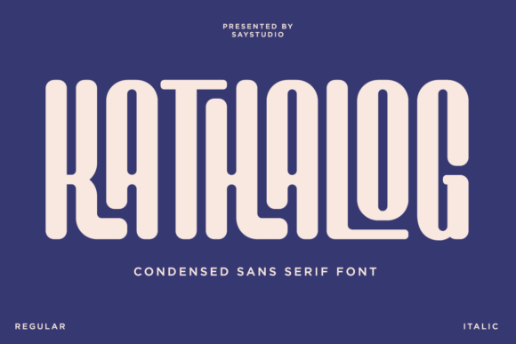 Kathalog Typeface: Elevating Editorial Design with Condensed Sans Serif Style