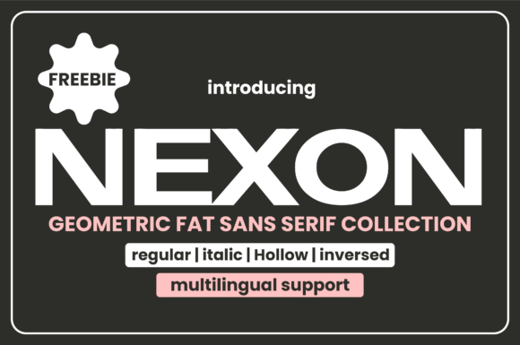 Nexon: A Geometric Sans Serif for Modern Brand Identity