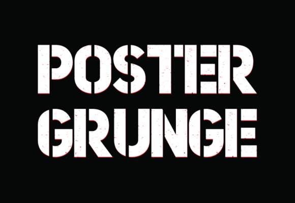 Poster Grunge: A Bold Sans Serif Font for Edgy Brand Identity
