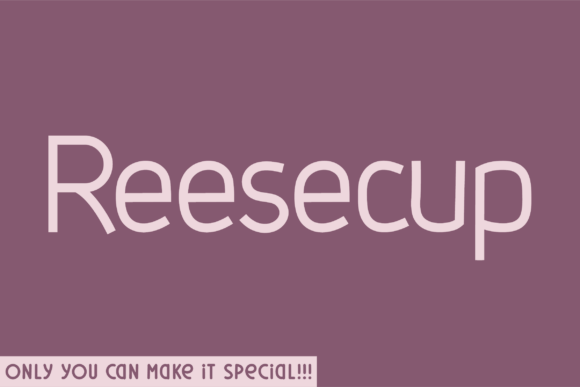 Reesecup: A Unique Sans Serif Typeface for Modern Brand Identity