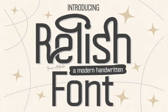 Relish Typeface: A Playful Sans Serif for Handmade Branding