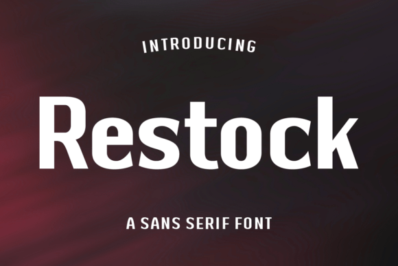 Restock: A Heavy Sans Serif Typeface for Bold Digital Branding