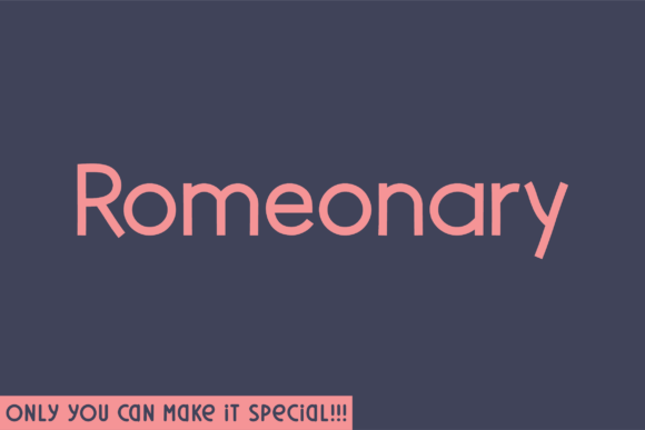 Romeonary: The Unique Sans Serif Font for Standout Brand Identity