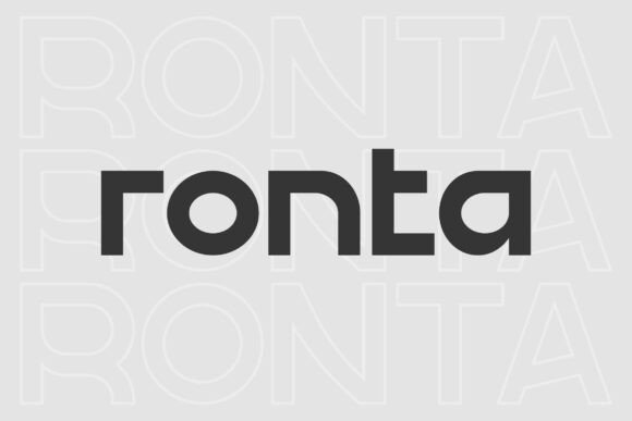 Ronta: The Modern Sans Serif Typeface for Digital Branding