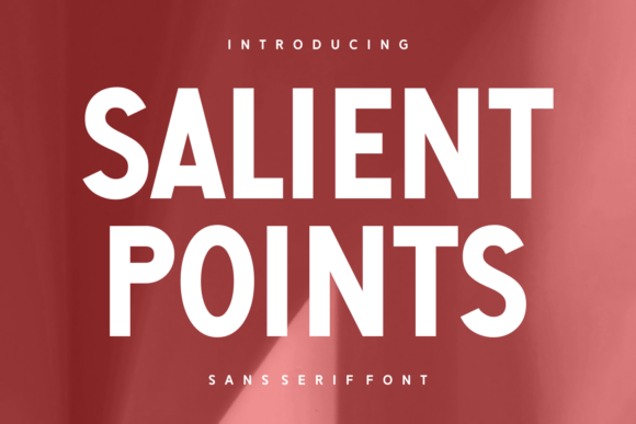 Salient Points: A Modern Sans Serif for Clean Brand Identity