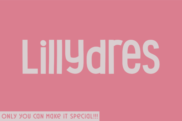 Upgrade Your Brand Identity with the Lillydres Typeface