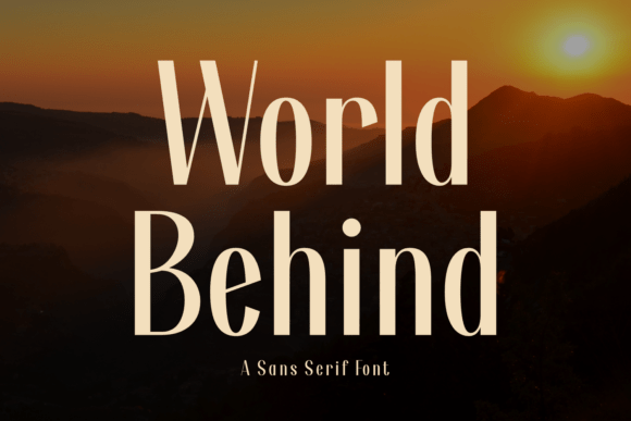 World Behind: A Modern Sans Serif for Polished Web Design